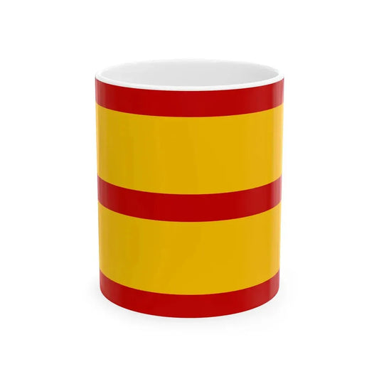 Flag of the Basi Revolt First Variant (Philippines) White Coffee Mug 11oz - Go Mug Yourself