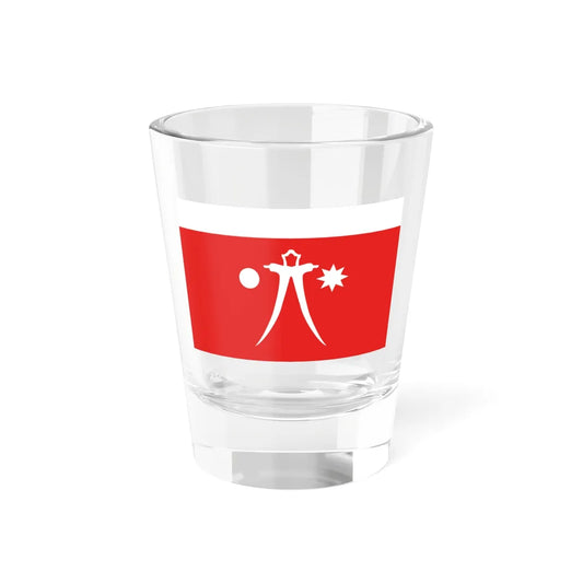 Flag of the Batak People (Indonesia) Shot Glass 1.5oz 1.5oz - Go Mug Yourself