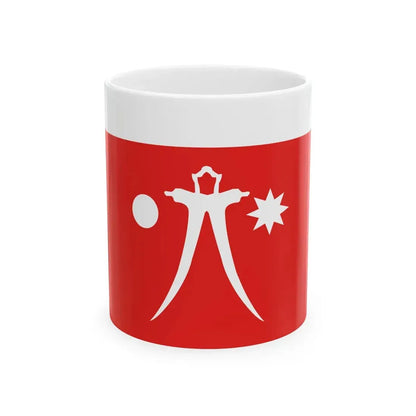 Flag of the Batak People (Indonesia) White Coffee Mug 11oz - Go Mug Yourself
