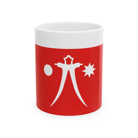 Flag of the Batak People (Indonesia) White Coffee Mug 11oz - Go Mug Yourself