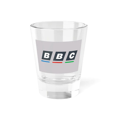 Flag of the BBC 1988-1997 (United Kingdom) Shot Glass 1.5oz 1.5oz - Go Mug Yourself