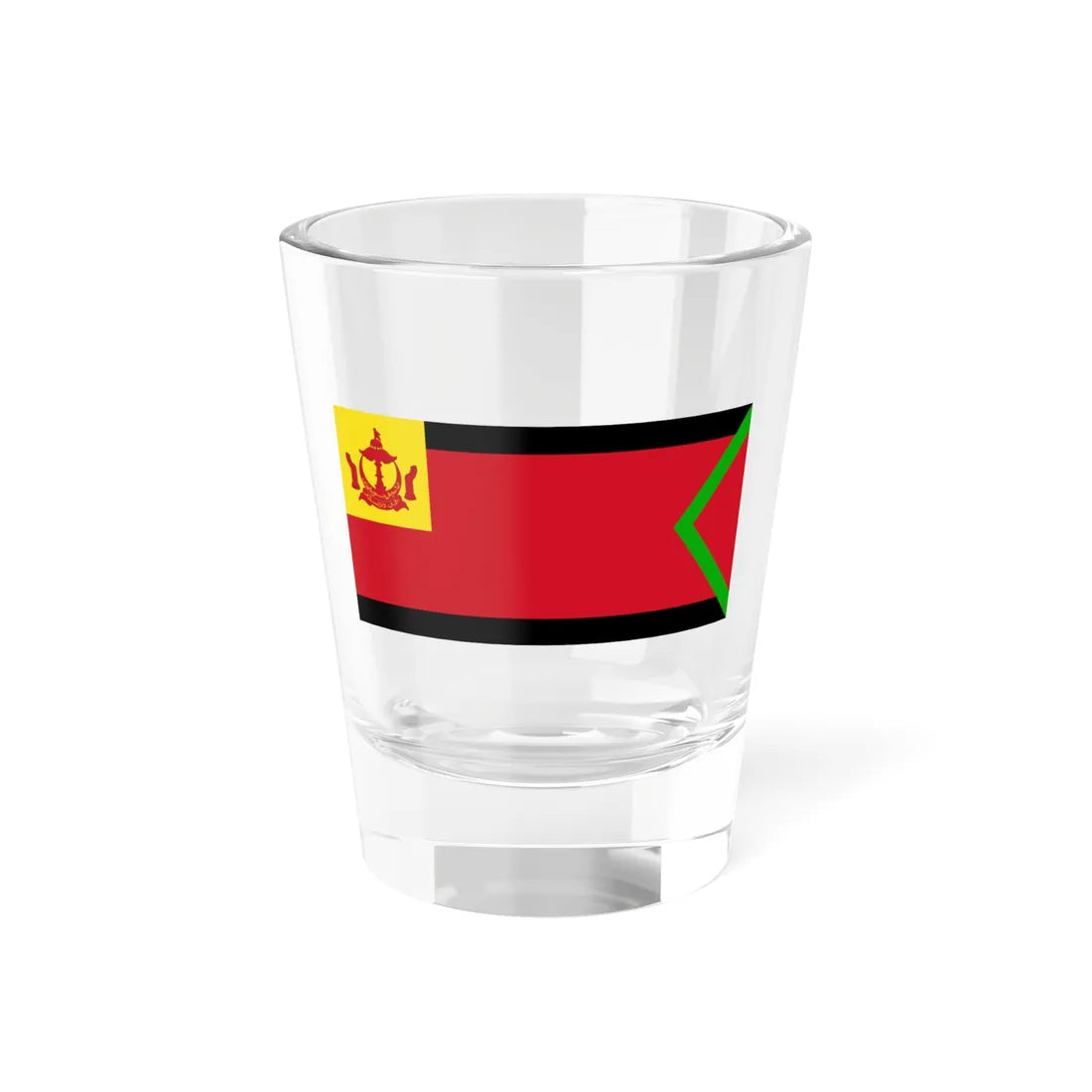 Flag of the Begawan Mudim (Brunei) Shot Glass 1.5oz 1.5oz - Go Mug Yourself