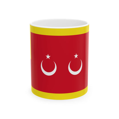 Flag of the Begawan Pehin Siraja Khatib (Brunei) White Coffee Mug-11oz-Go Mug Yourself