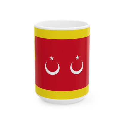 Flag of the Begawan Pehin Siraja Khatib (Brunei) White Coffee Mug-15oz-Go Mug Yourself