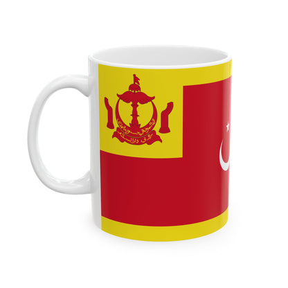 Flag of the Begawan Pehin Siraja Khatib (Brunei) White Coffee Mug-Go Mug Yourself