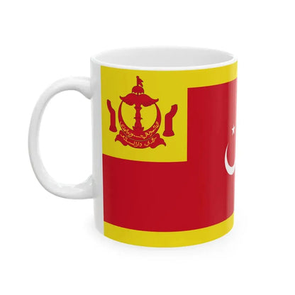Flag of the Begawan Pehin Siraja Khatib (Brunei) White Coffee Mug - Go Mug Yourself