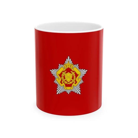 Flag of the Belarusian Land Forces (Belarus) White Coffee Mug 11oz - Go Mug Yourself