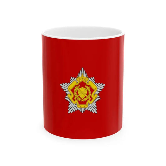 Flag of the Belarusian Land Forces (Belarus) White Coffee Mug 11oz - Go Mug Yourself
