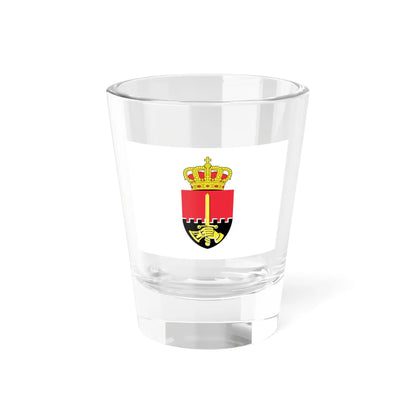 Flag of the Belgian Land Component (Belgium) Shot Glass 1.5oz 1.5oz - Go Mug Yourself