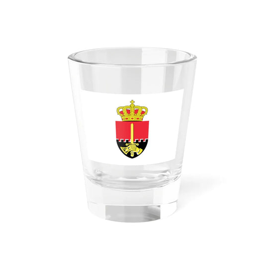 Flag of the Belgian Land Component (Belgium) Shot Glass 1.5oz 1.5oz - Go Mug Yourself