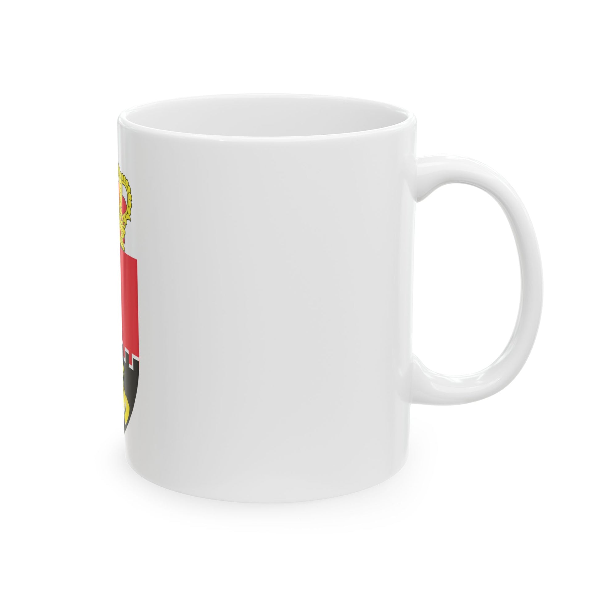 Flag of the Belgian Land Component (Belgium) White Coffee Mug-Go Mug Yourself