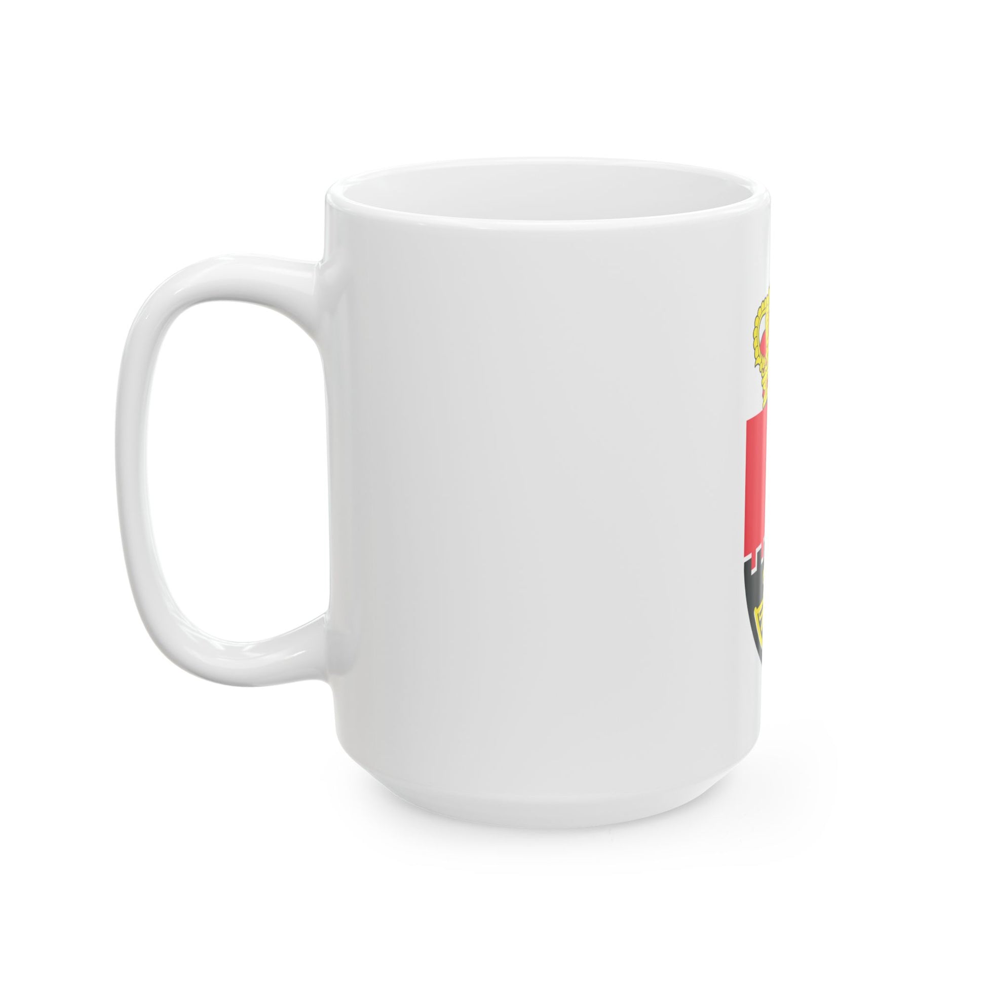 Flag of the Belgian Land Component (Belgium) White Coffee Mug-Go Mug Yourself