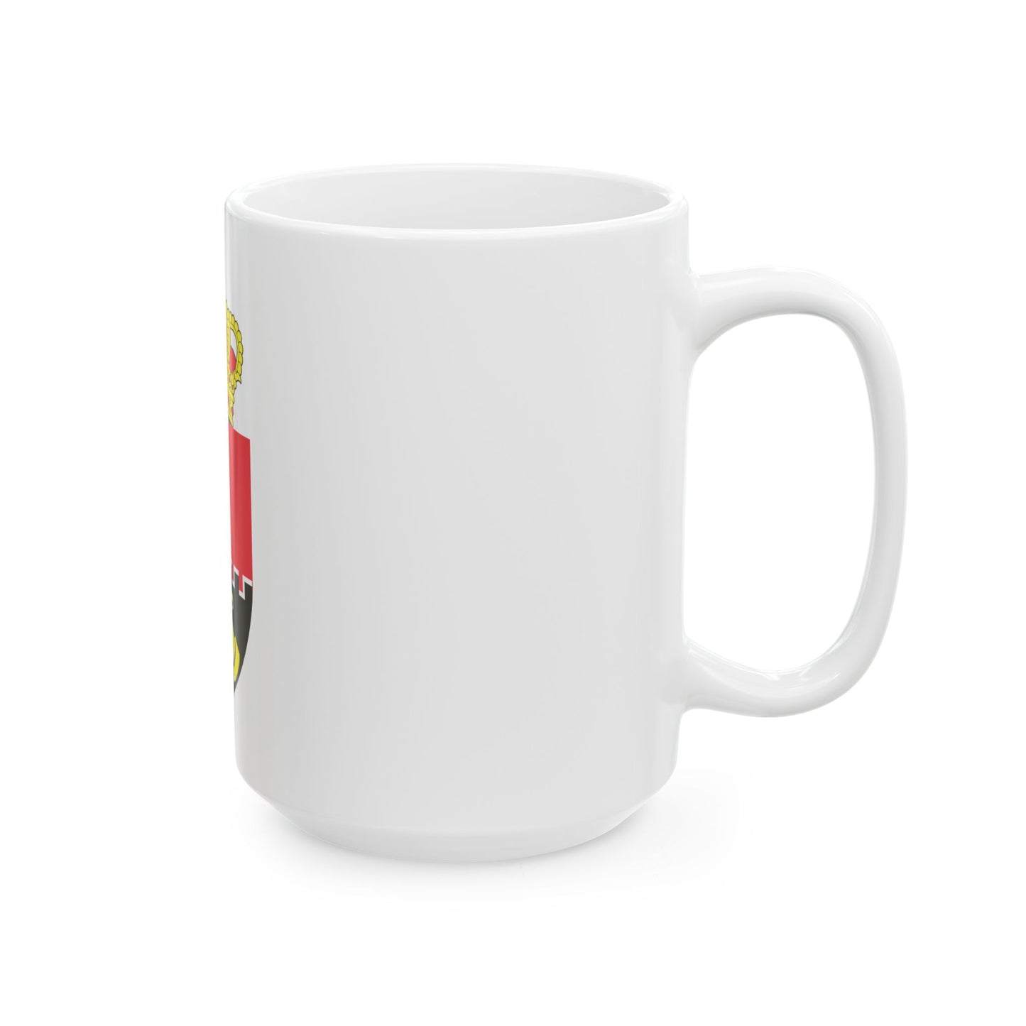 Flag of the Belgian Land Component (Belgium) White Coffee Mug-Go Mug Yourself