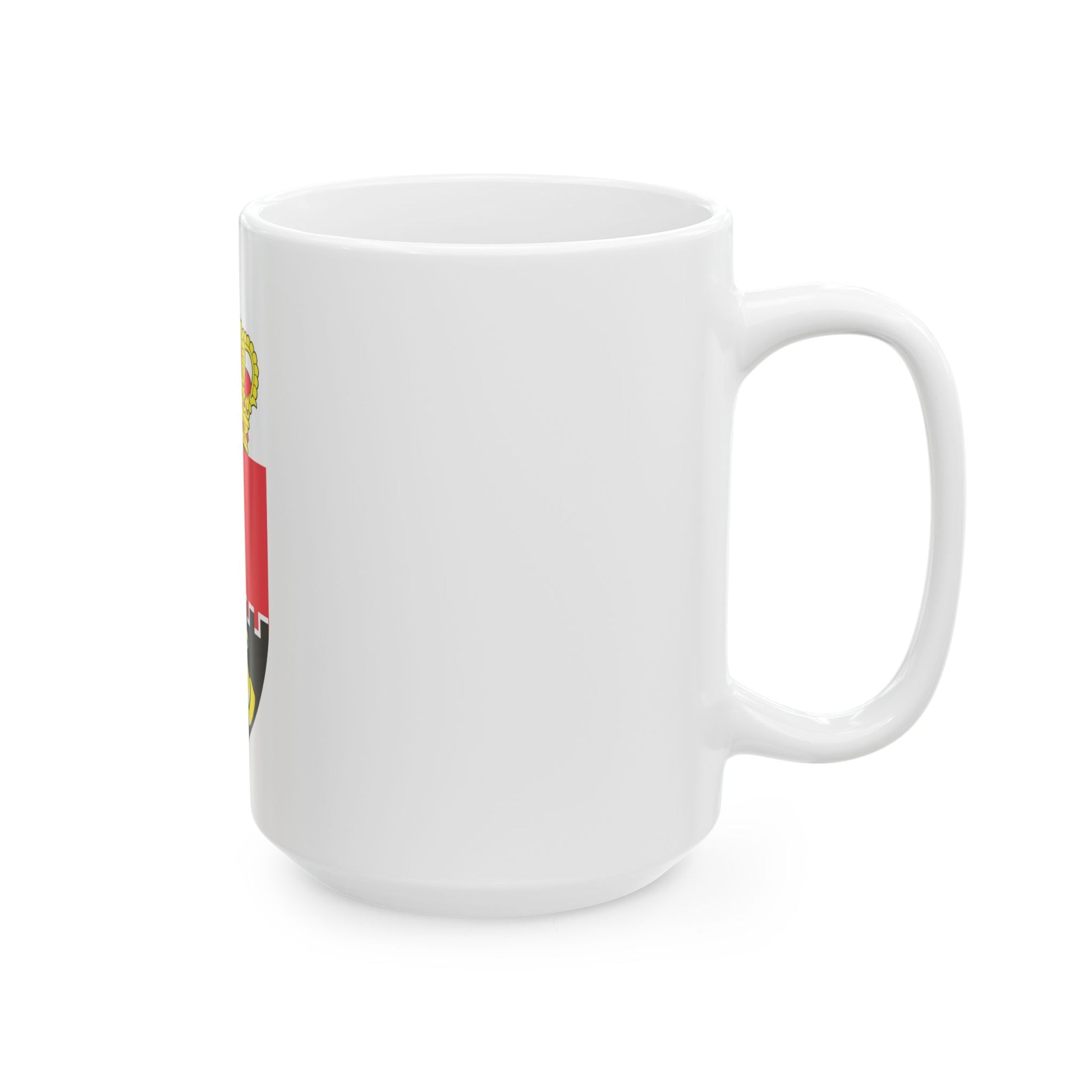 Flag of the Belgian Land Component (Belgium) White Coffee Mug-Go Mug Yourself