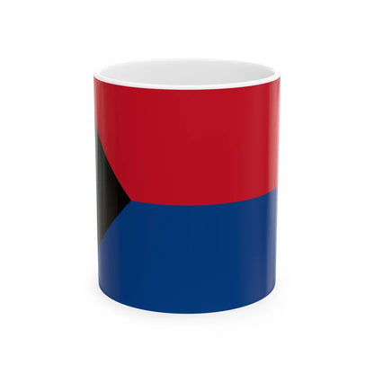 Flag of the Belize Peoples Development Movement (Belize) White Coffee Mug 11oz - Go Mug Yourself