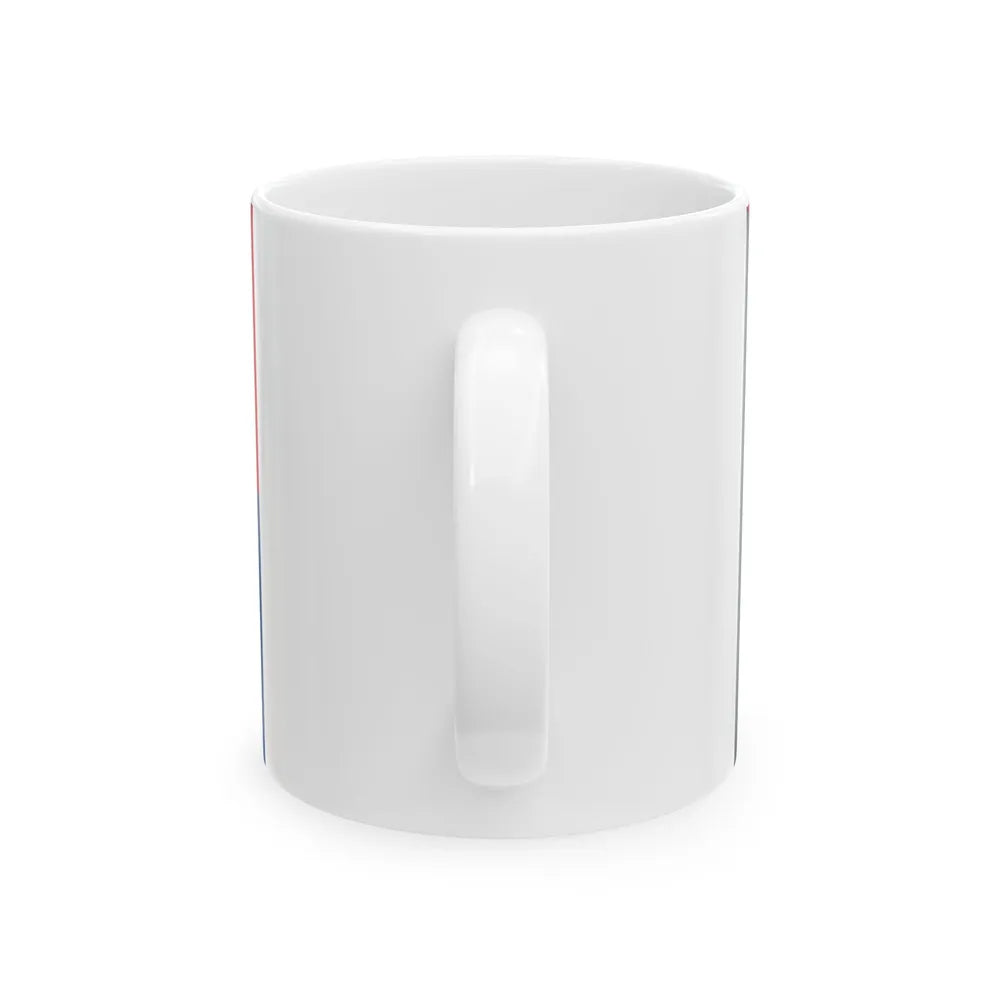 Flag of the Belize Peoples Development Movement (Belize) White Coffee Mug - Go Mug Yourself