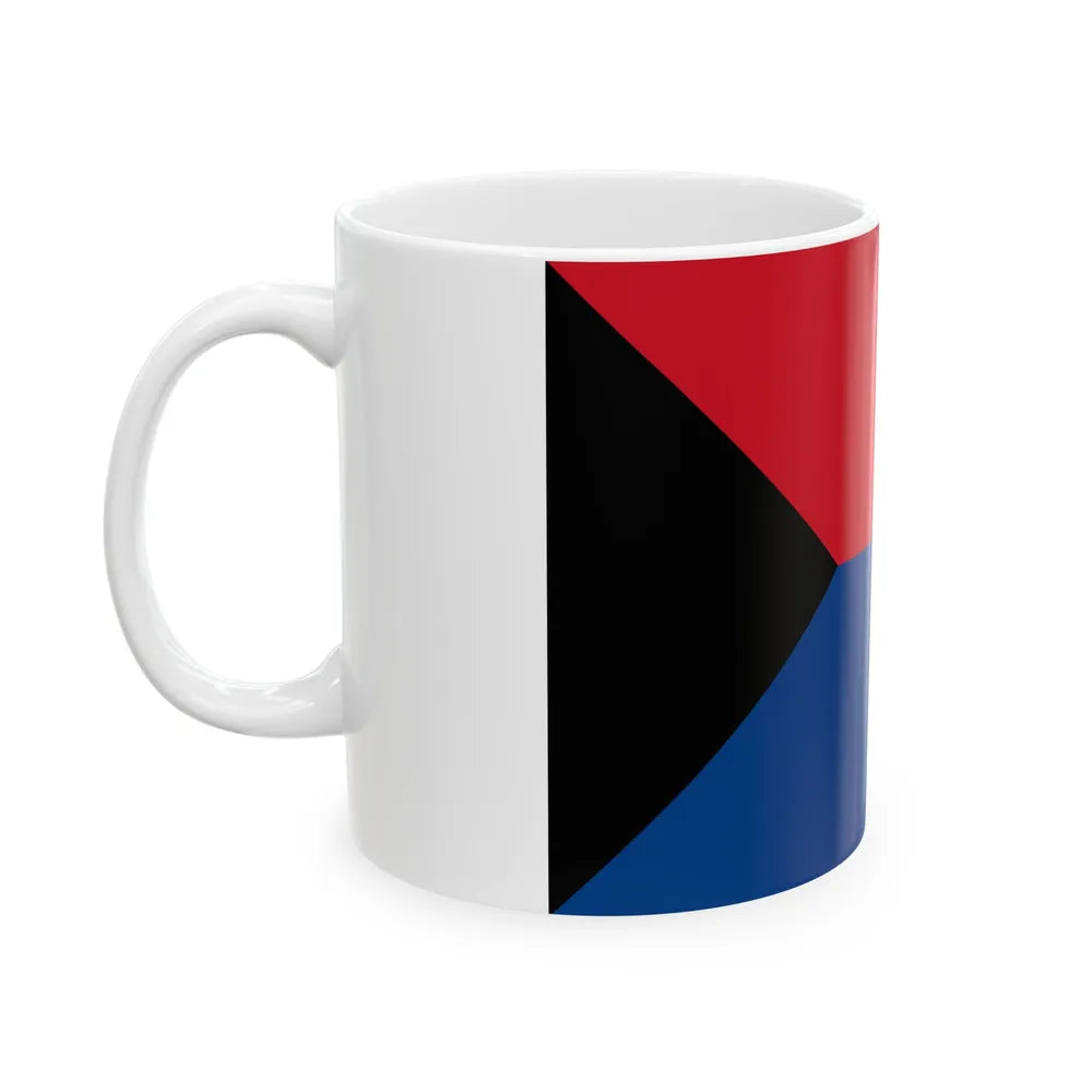 Flag of the Belize Peoples Development Movement (Belize) White Coffee Mug - Go Mug Yourself