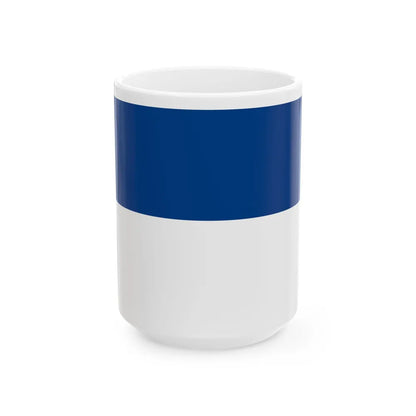 Flag of the Belize Peoples United Party (Belize) White Coffee Mug 15oz - Go Mug Yourself
