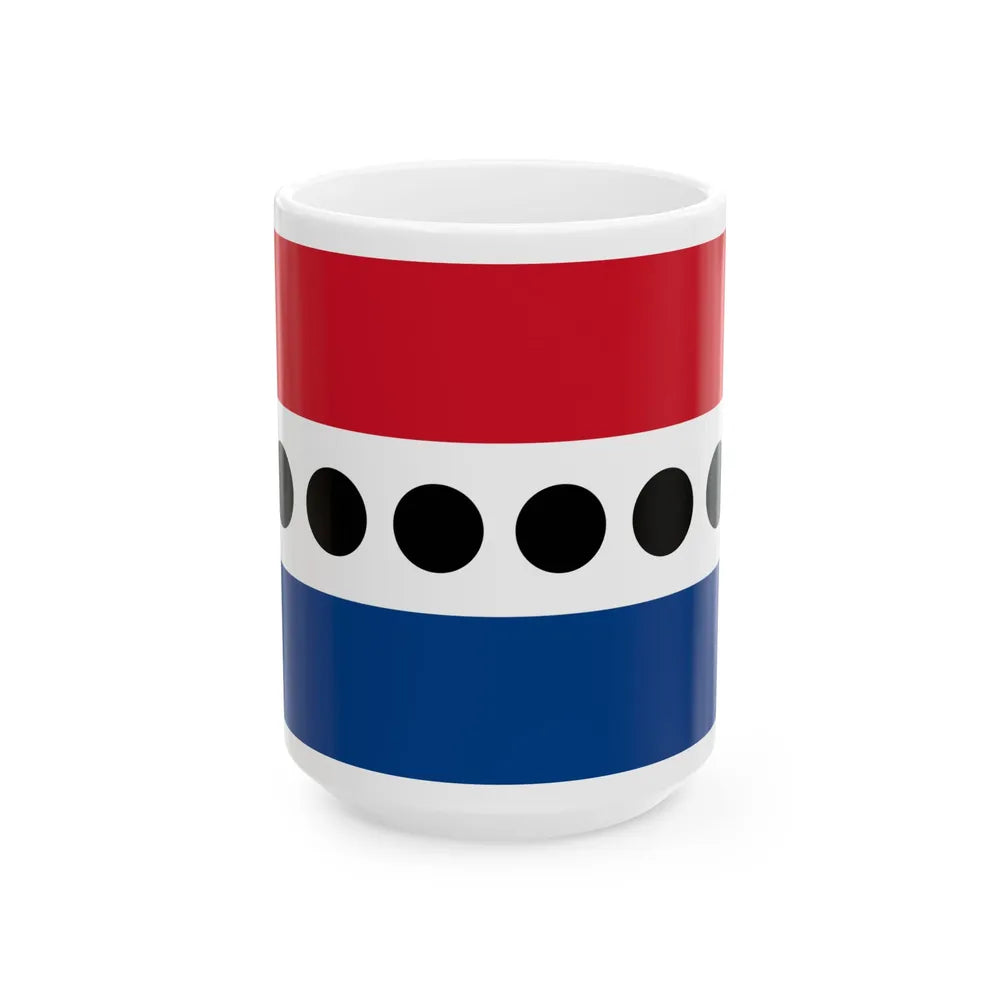 Flag of the Belize United Democratic Party (Belize) White Coffee Mug 15oz - Go Mug Yourself