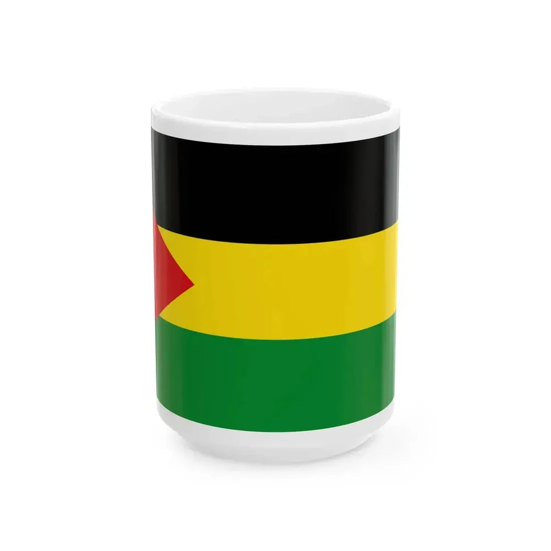 Flag of the Benishangul-Gumuz Region (Ethiopia) White Coffee Mug 15oz - Go Mug Yourself
