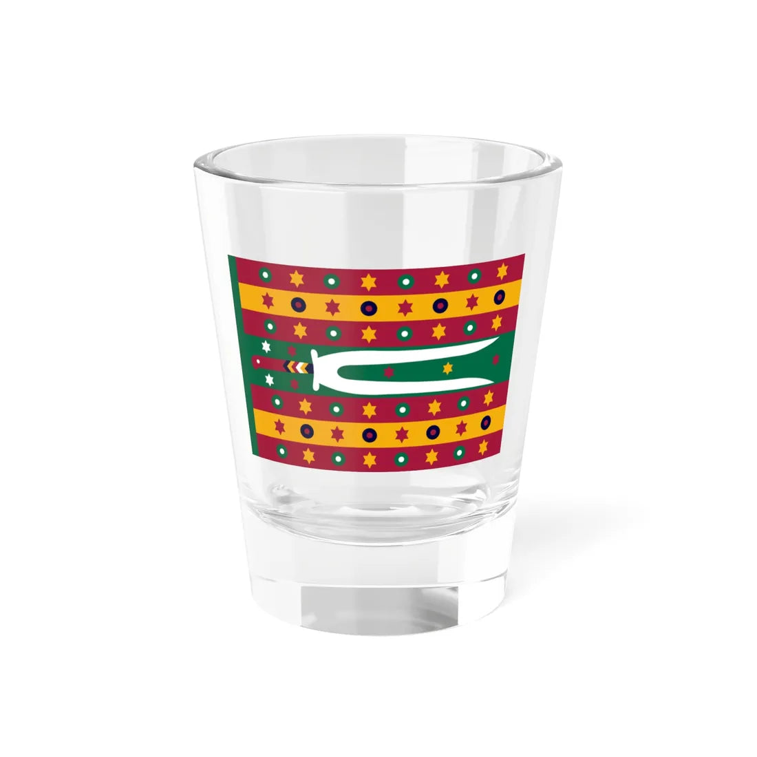 Flag of the Bey of Tunis (Tunisia) Shot Glass 1.5oz 1.5oz - Go Mug Yourself