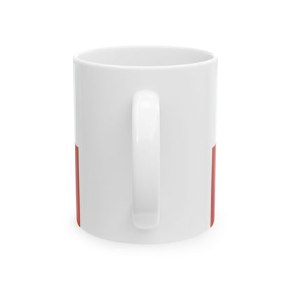 Flag of the Bohemian Coat of Arms (Czech Republic) White Coffee Mug-Go Mug Yourself