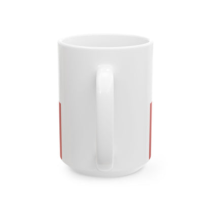 Flag of the Bohemian Coat of Arms (Czech Republic) White Coffee Mug-Go Mug Yourself