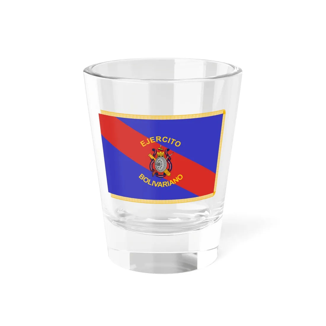 Flag of the Bolivarian Army Venezuela (Venezuela) Shot Glass 1.5oz 1.5oz - Go Mug Yourself