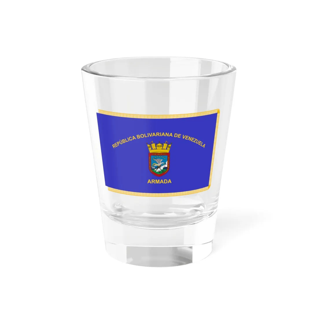 Flag of the Bolivarian Navy of Venezuela (Venezuela) Shot Glass 1.5oz 1.5oz - Go Mug Yourself