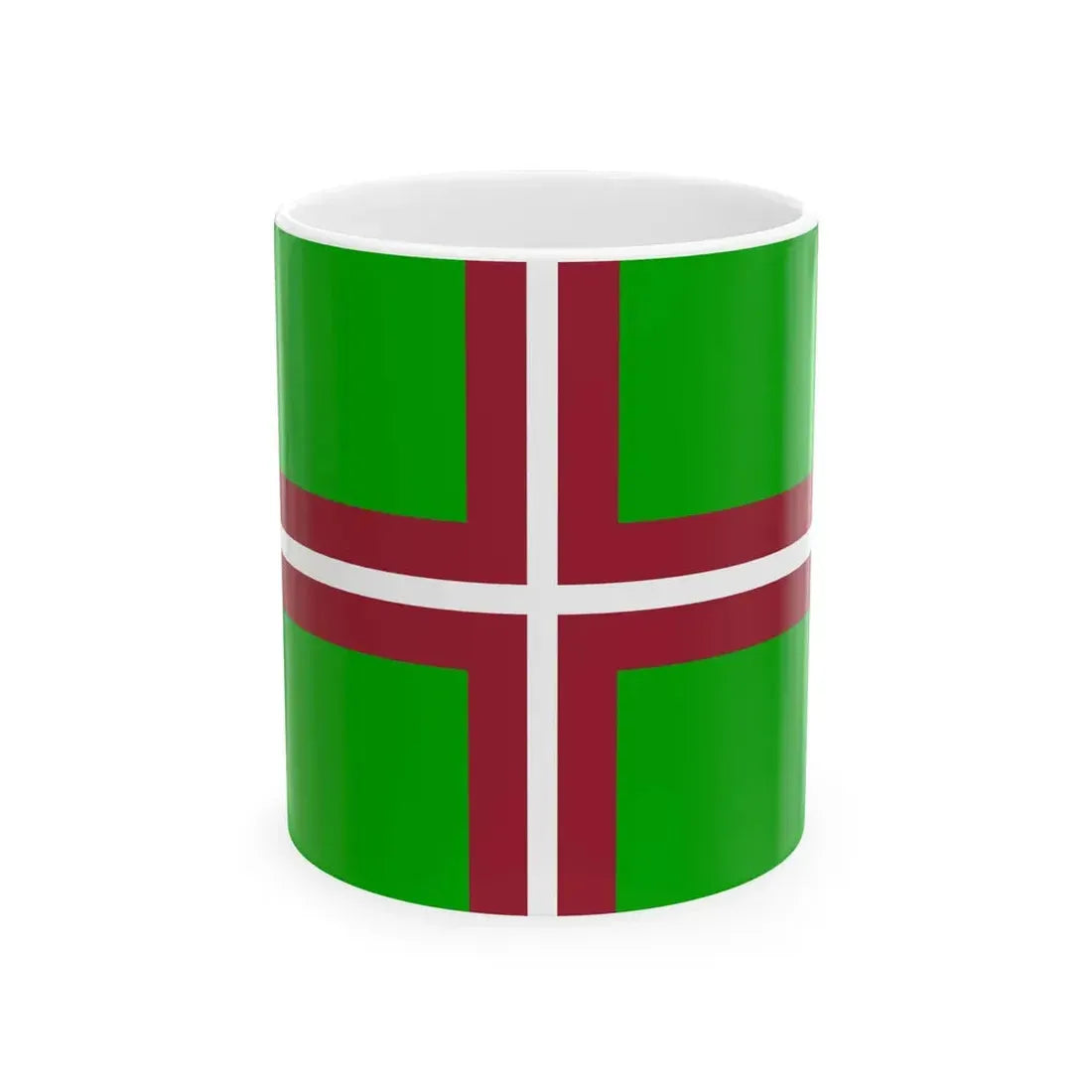 Flag of the Border Guard of Latvia (Latvia) White Coffee Mug 11oz - Go Mug Yourself