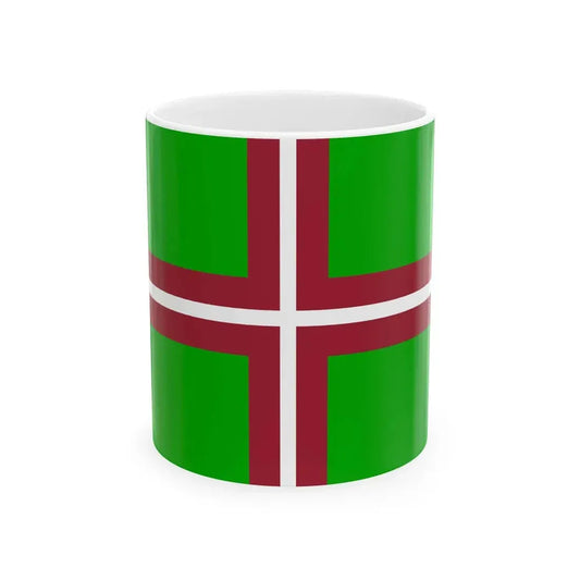 Flag of the Border Guard of Latvia (Latvia) White Coffee Mug 11oz - Go Mug Yourself