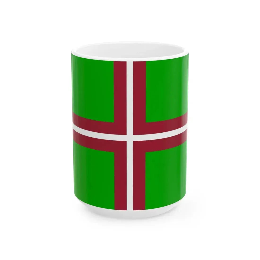 Flag of the Border Guard of Latvia (Latvia) White Coffee Mug 15oz - Go Mug Yourself
