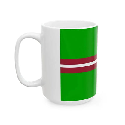 Flag of the Border Guard of Latvia (Latvia) White Coffee Mug - Go Mug Yourself