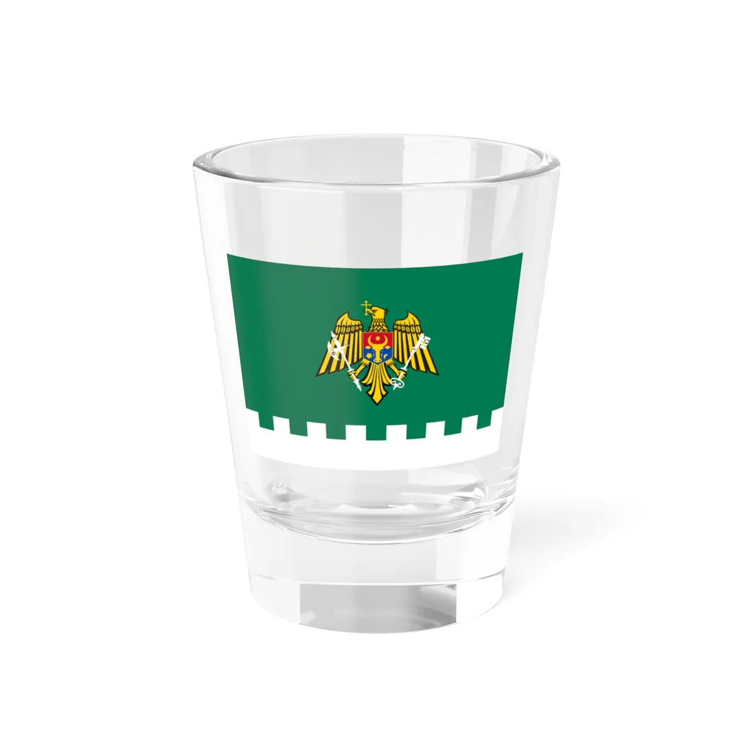 Flag of the Border Guard of Moldova (Moldova) Shot Glass 1.5oz 1.5oz - Go Mug Yourself