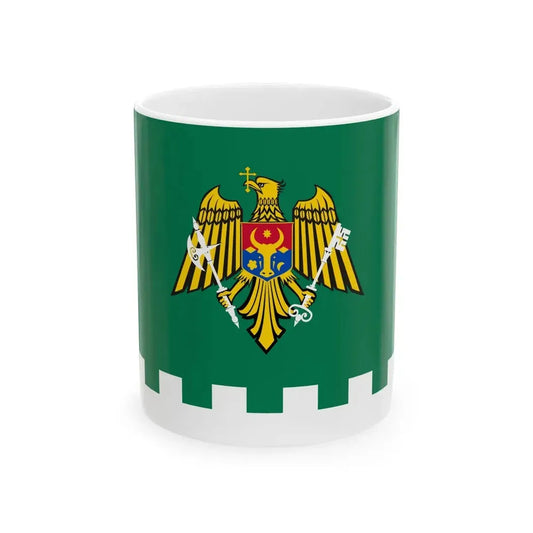 Flag of the Border Guard of Moldova (Moldova) White Coffee Mug 11oz - Go Mug Yourself