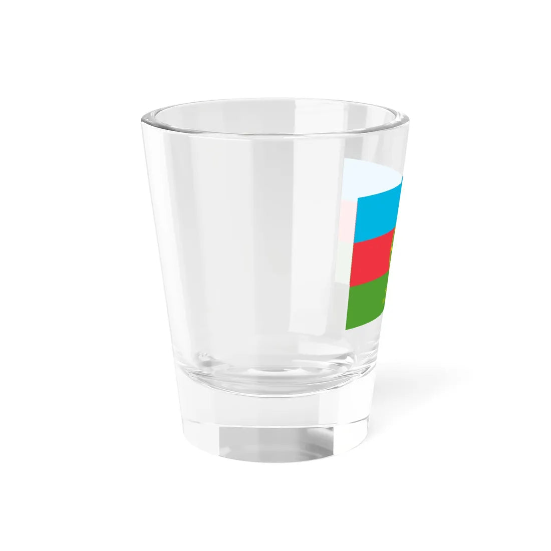 Flag of the Border Regiments Reverse (Azerbaijan) Shot Glass 1.5oz - Go Mug Yourself