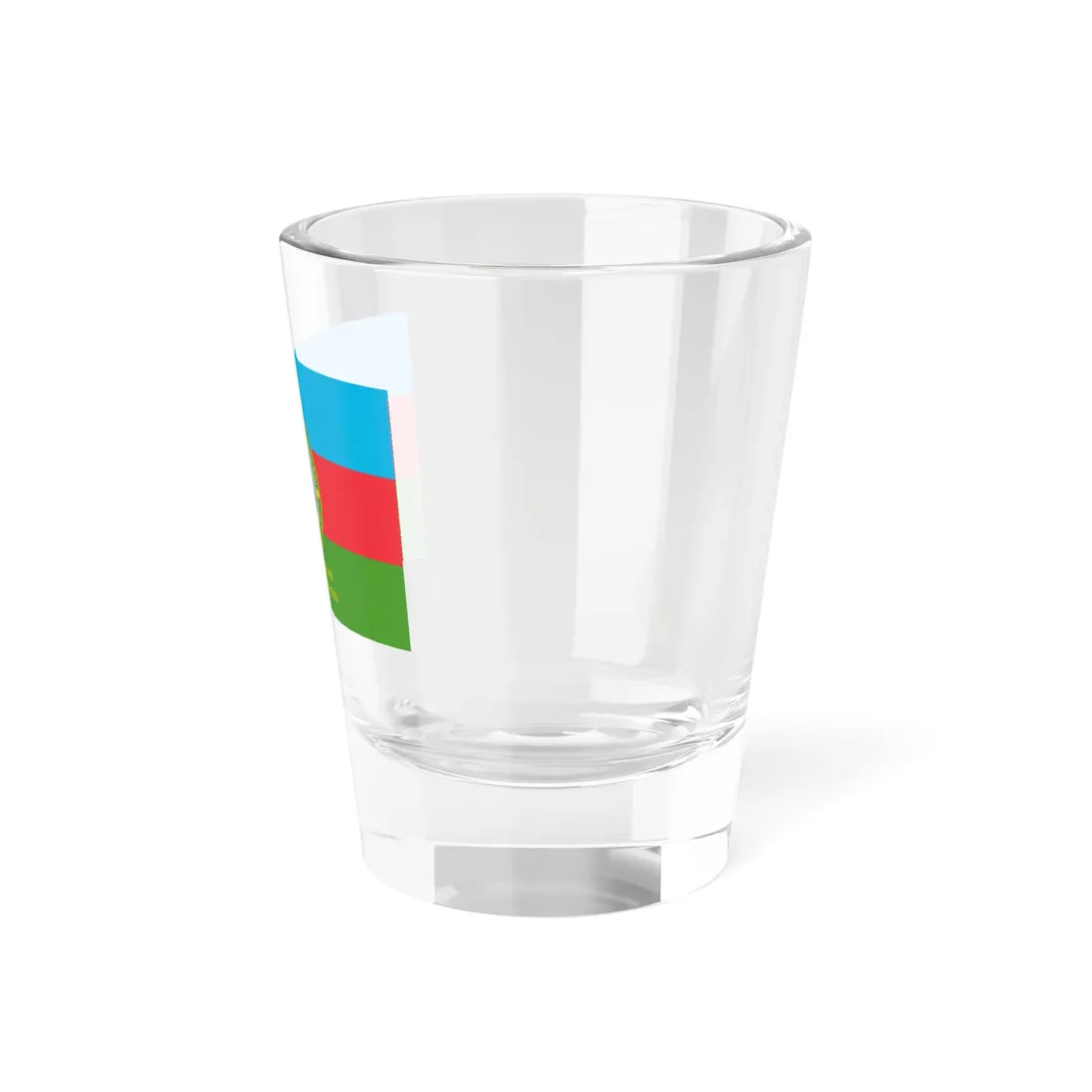 Flag of the Border Regiments Reverse (Azerbaijan) Shot Glass 1.5oz - Go Mug Yourself