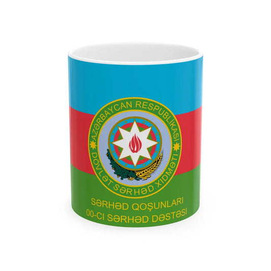 Flag of the Border Regiments Reverse (Azerbaijan) White Coffee Mug 11oz - Go Mug Yourself
