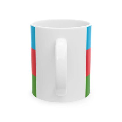 Flag of the Border Regiments Reverse (Azerbaijan) White Coffee Mug - Go Mug Yourself