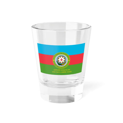 Flag of the Border Units State Border Service of Azerbaijan Reverse (Azerbaijan) Shot Glass 1.5oz 1.5oz - Go Mug Yourself