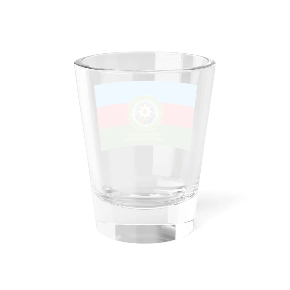Flag of the Border Units State Border Service of Azerbaijan Reverse (Azerbaijan) Shot Glass 1.5oz - Go Mug Yourself