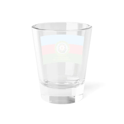 Flag of the Border Units State Border Service of Azerbaijan Reverse (Azerbaijan) Shot Glass 1.5oz - Go Mug Yourself