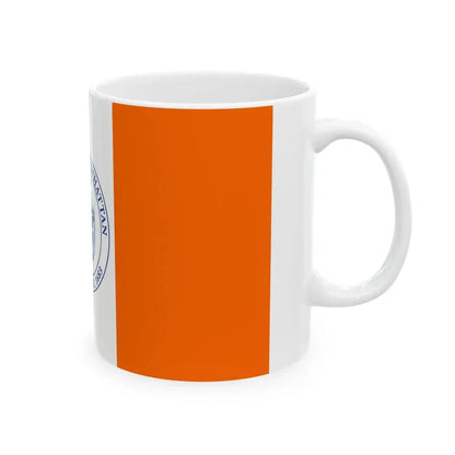Flag of the Borough of Manhattan (United States) White Coffee Mug - Go Mug Yourself