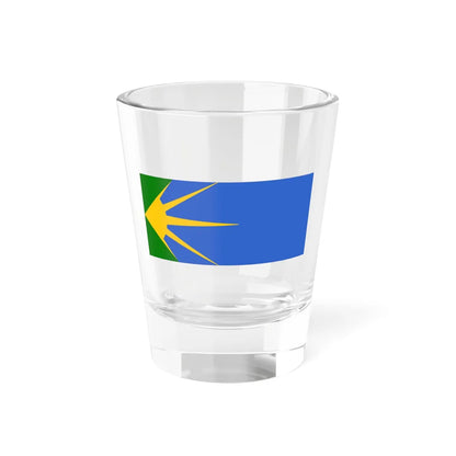 Flag of the Bosilovo Municipality North Macedonia (North Macedonia) Shot Glass 1.5oz 1.5oz - Go Mug Yourself