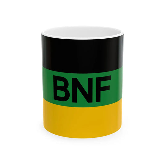 Flag of the Botswana National Front (Botswana) White Coffee Mug 11oz - Go Mug Yourself