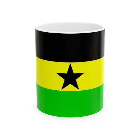 Flag of the Botswana Peoples Party (Botswana) White Coffee Mug 11oz - Go Mug Yourself