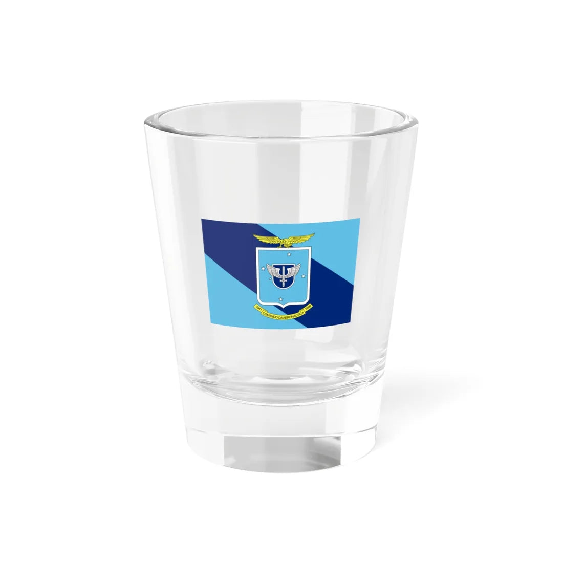 Flag of the Brazilian Air Force Command (Brazil) Shot Glass 1.5oz 1.5oz - Go Mug Yourself