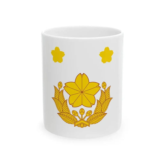 Flag of the Brigade Commander of the Ground Self-Defense Force Japan (Japan) White Coffee Mug 11oz - Go Mug Yourself