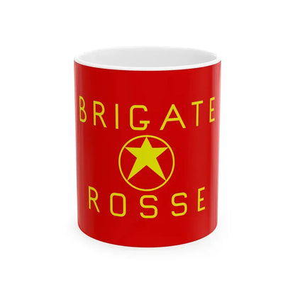 Flag of the Brigate Rosse (Italy) White Coffee Mug 11oz - Go Mug Yourself