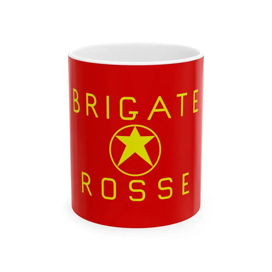 Flag of the Brigate Rosse (Italy) White Coffee Mug 11oz - Go Mug Yourself